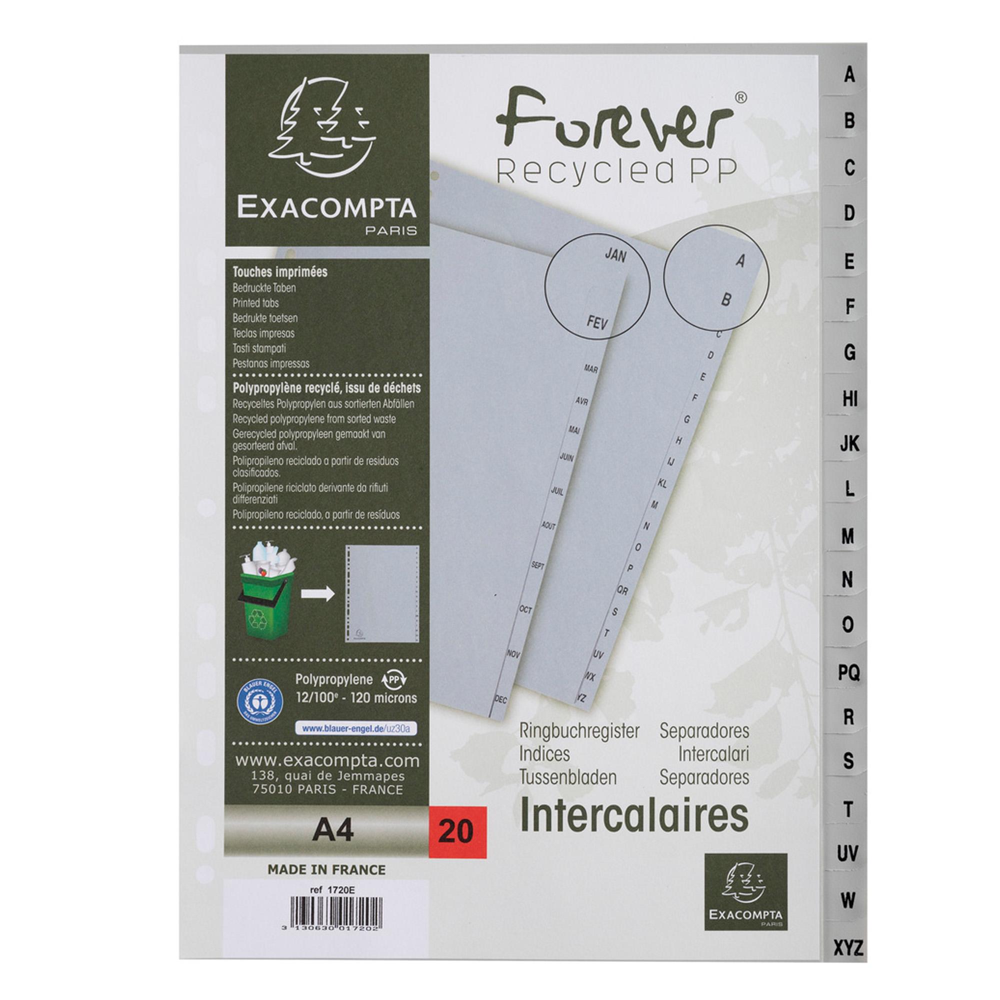 Intercalare alfabetico - PP riciclato - A4 - …
