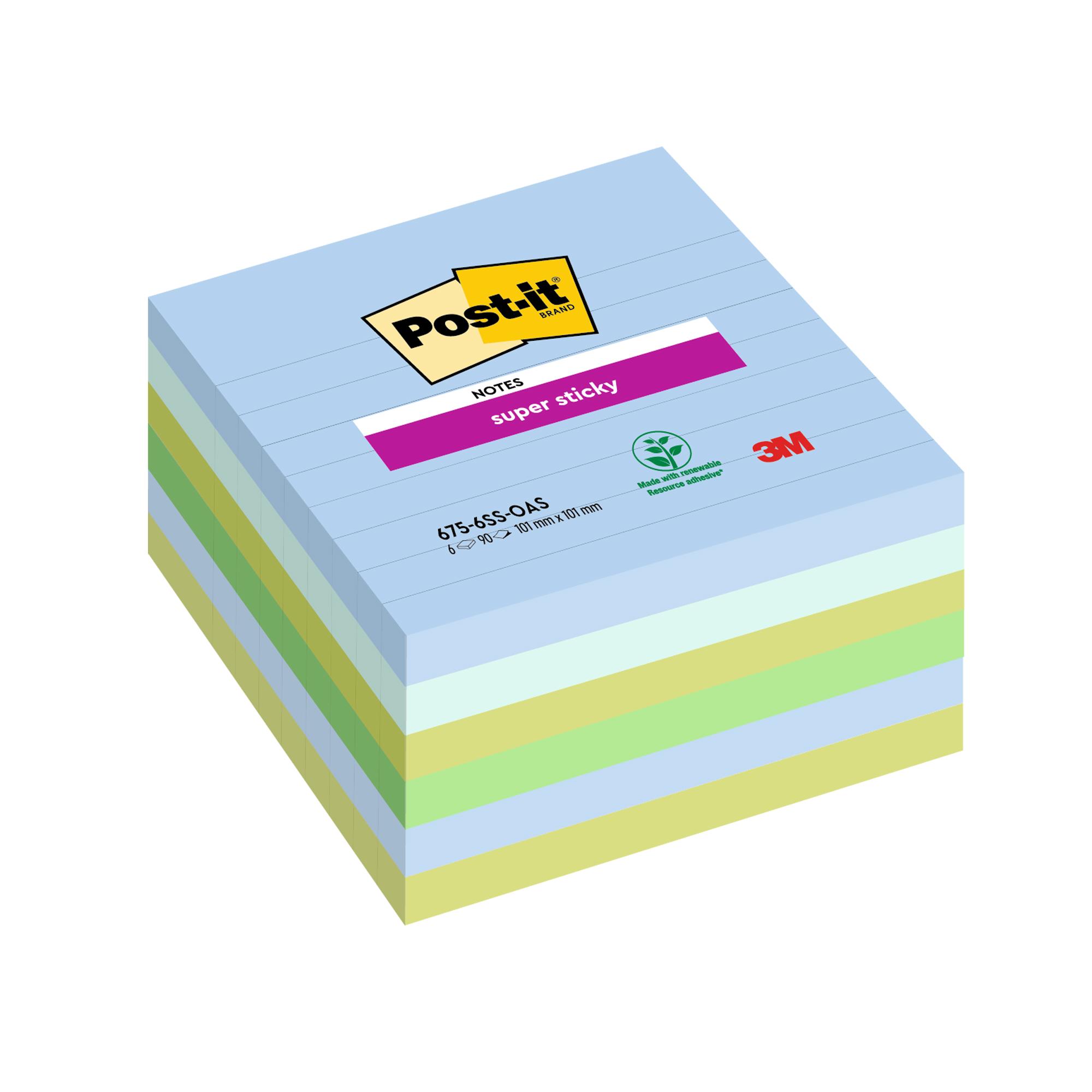 Blocco Post-it Super Sticky - 675-6SS-OAS - a …