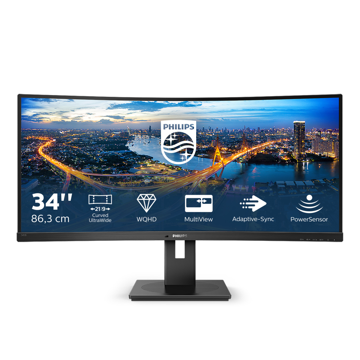 Philips B Line 345B1C - Monitor a LED …