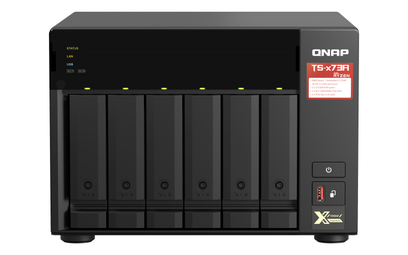 QNAP TS-673A - Server NAS - 6 alloggiamenti …